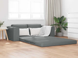 Folding Sofa Bed Dark Grey 148 x 71 x 83 cm Fabric 42030507
