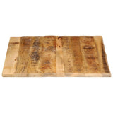 Table Top 110x80x2.5 cm Live Edge Solid Wood Rough Mango 370365