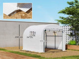 Polycarbonate Greenhouse, Walk-in Green House with Adjustable Roof Vent 52537677