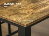120x60cm Bar Table Set, Breakfast Table with 2 Stools, 3-Piece Counter Height Dining Table & Chairs T3398P342288