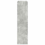 Shoe Rack Concrete Oak 60x25x100 cm Engineered Wood 859872