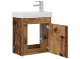Bathroom Vanity Unit with Tap Old Wood 40.5 x 22.5 x 62 cm 889527