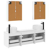 Bathroom Cabinet Set 5 pcs White Engineered Wood 3406647