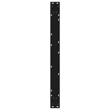 Dining Table Legs 2 pcs Black 90x cm Steel 4012732