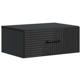Wall-Mounted Bedside Cabinet 2 pcs Black 49 x 34.5 x 20 cm 898618
