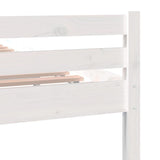 Bed Frame without Mattress White Solid Wood 200x200 cm 814840