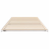Bed Frame White 90 x 210 cm Solid Pine Wood 873104
