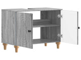 Bathroom Sink Cabinet ALKMAAR Grey Sonoma 59.5 x 31.5x 59 cm 896131