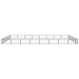 28-Panel Dog Playpen Black 100x50 cm Powder-coated Steel 3115972