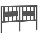 Bed Headboard Grey 125.5x4x100 cm Solid Wood Pine 818562