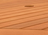 Outdoor Furniture Set 5 pcs Natural Solid Eucalyptus Wood 3422833