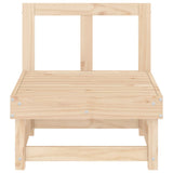 Garden Middle Sofas 2 pcs Solid Wood Pine 825401