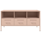 TV Cabinet Pink 100.5x39x50.5 cm Steel 843037