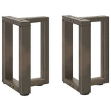 Coffee Table Legs T-Shaped 2 pcs Black 38x25x cm Steel 4013027
