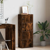Bookcase Smoked Oak 40x24x102 cm Engineered Wood 860377