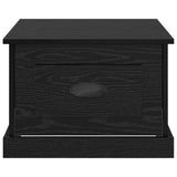 Coffee Table Black Oak 50 x 50 x 35 cm Engineered Wood 881372