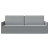 3 Seater Sofa Light Grey 220 x 81 x 82 cm Fabric 42041139