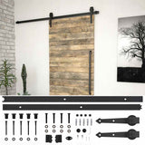 Sliding Door SKIEN Hardware Kit 200 cm Steel Black 145259