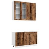 Kitchen Unit LYON 4 pcs Old Wood Engineered Wood 3438369