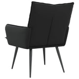 Armchair Black Faux Leather 42047742