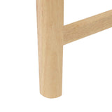 Dining Chairs 2 pcs Natural 48 x 49 x 95 cm Solid Rubber Wood 42020476