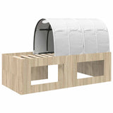 Bed with Tunnel 3 pcs Artisian Oak and White Engineered Wood 3423701