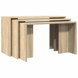 Nesting Tables 3 pcs Sonoma Oak Engineered Wood 858535