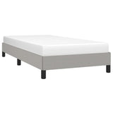 Bed Frame without Mattress Light Grey 90x190 cm Single Single Fabric 349821