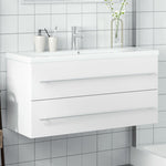 Bathroom Sink Cabinet with Built-in Basin White 3278794