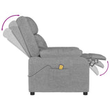 Massage Chair Light Grey Fabric 348120