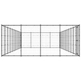 Outdoor Dog Kennel Steel 53.24 m 3082317