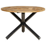 Dining Table 110x75 cm Solid Wood Rough Mango 358882