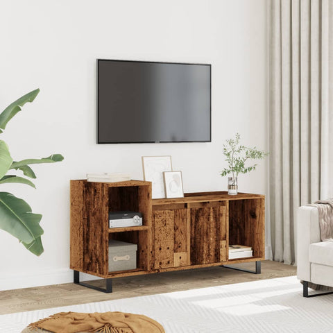 ZNTS TV Cabinet Old Wood 100x35x55 cm Engineered Wood 857456