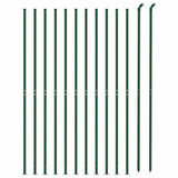 Chain Link Fence with Flange Green 2x25 m 153950