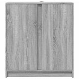 Sideboard with LED Grey Sonoma 77x34x85 cm Engineered Wood 852136