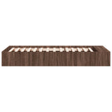 Bed Frame without Mattress Brown Oak 90x200 cm 3280614