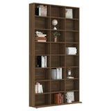 CD Cabinet Brown Oak 102x23x177.5 cm Engineered Wood 815092