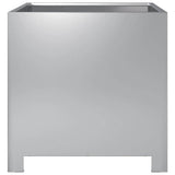 Garden Planters 2 pcs 40x40x40 cm Galvanised Steel 851210