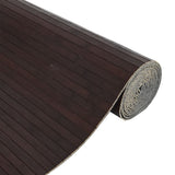Room Divider Dark Brown Width 600 cm Height 165 cm Bamboo 377009