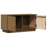 TV Cabinet Honey Brown 80x34x40 cm Solid Wood Pine 818233
