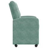 Dining Chairs with Wheels 2 pcs Sea green 58 x 67 x 97 cm 42017874