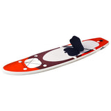 Inflatable Stand Up Paddle Board Set Red 300x76x10 cm 93382