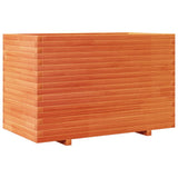 Garden Planter Wax Brown 110x60x72 cm Solid Wood Pine 3282651