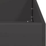Planter Black 200x40x40 cm Cold-rolled Steel 860682
