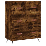 Chest of Drawers Smoked Oak 69.5x34x90 cm Engineered Wood 827825