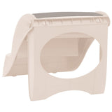 152233 Folding 3-Step Dog Stairs Cream 50x38x38 cm Plastic