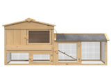Chicken Coop 2 pcs Brown Solid Pine Wood 3388343