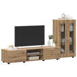 TV Cabinet Set FLORIN 3 pcs Artisan Oak Engineered Wood 3397943
