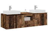Bathroom Cabinet Set 3 pcs Old Wood 49.5 x 41 x 62.5 cm 3405655