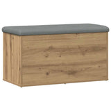 Storage Bench Artisan Oak 82x42x45 cm Engineered Wood 857618